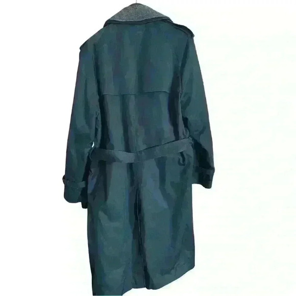 Vintage Nordstrom Navy Blue Mens  Trenchcoat - Picture 3 of 10